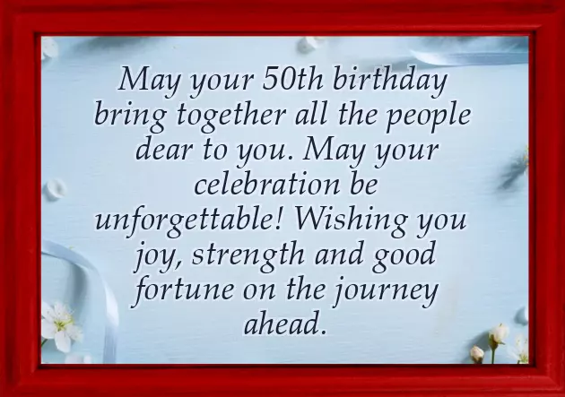 50Th Birthday Wishes For A Man