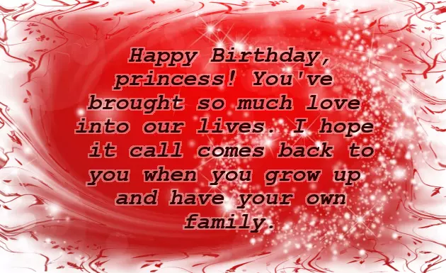Cute Birthday Quotes For Baby Girl