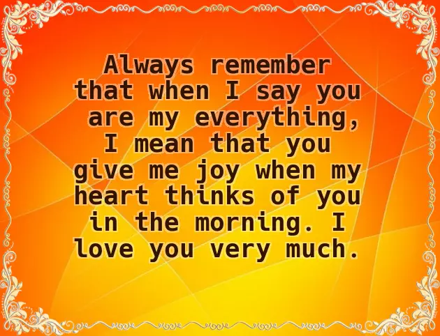 Good Love Morning Message