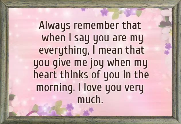 A Romantic Good Morning Message For Her