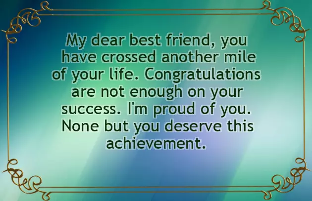 Congrats To My Friend Congrats To My Friend