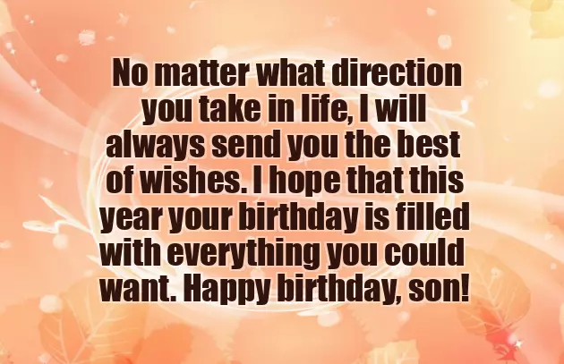 Happy Birthday Note To Son