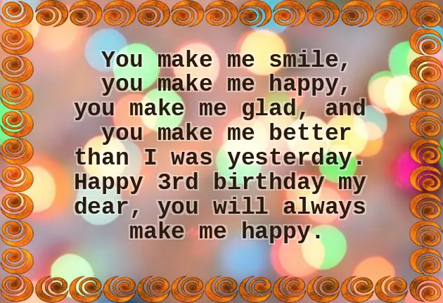 3Rd Birthday Quotes