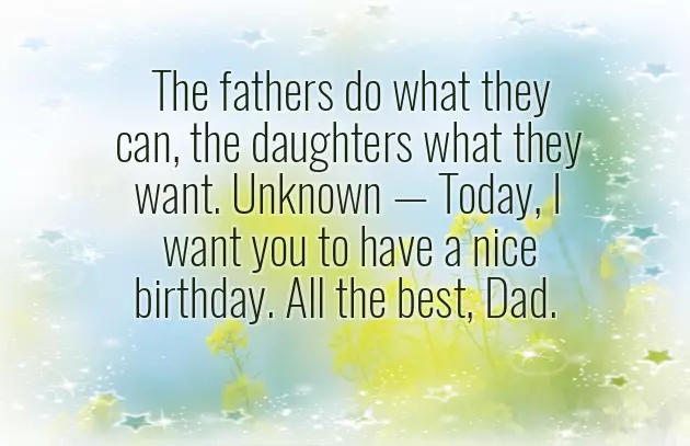 Short Birthday Wishes For Dad From Daughter Short Birthday Wishes For Dad From Daughter