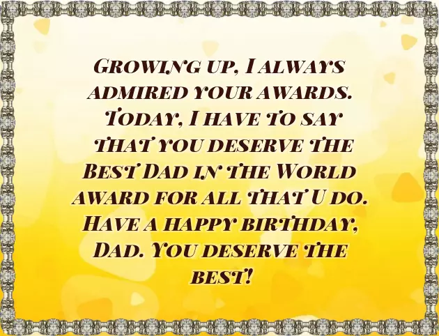 Happy Birthday To You Daddy