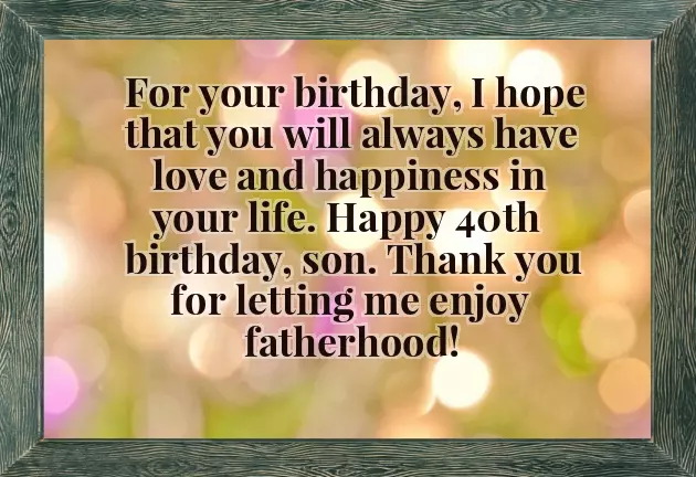 40Th Birthday Wishes To Husband