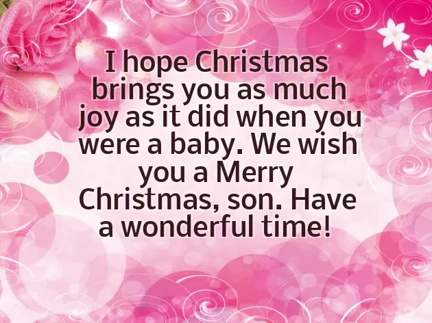 Christmas Wishes For My Son