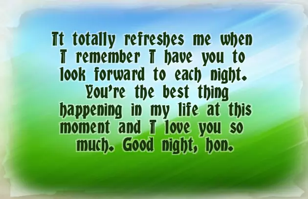 Goodnight Wishes To My Love