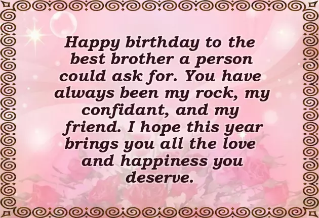 Birthday Thought For Brother