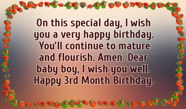 3Rd Month Birthday Wishes For Baby Boy 3Rd Month Birthday Wishes For Baby Boy