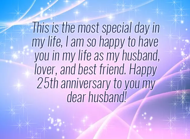 25 Years Marriage Anniversary Wishes