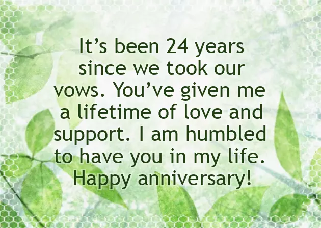 24Th Anniversary Quotes