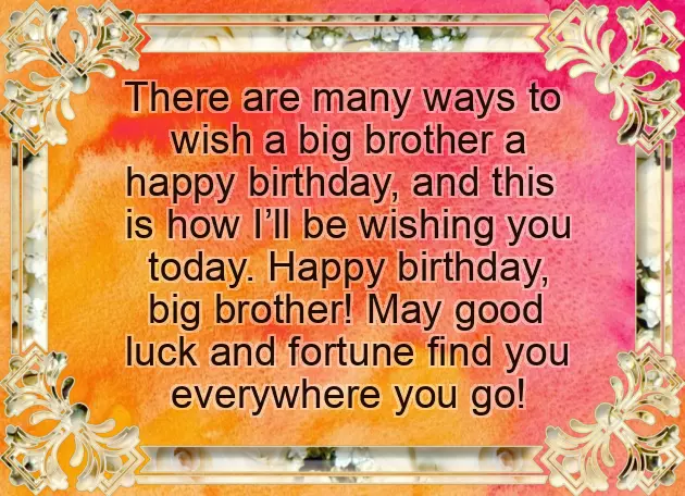 Best Happy Birthday Wishes For Big Brother Best Happy Birthday Wishes For Big Brother