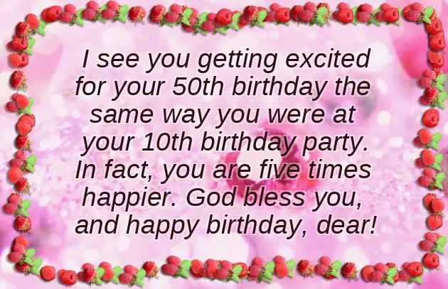 50Th Birthday Wishes To My Wife