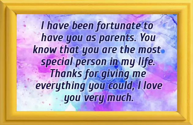 Message To My Parents