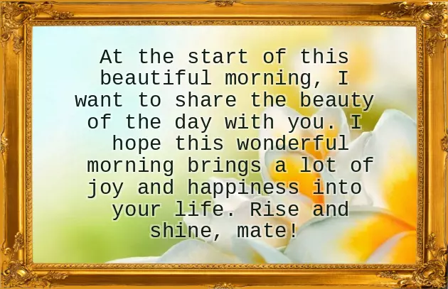 Good Morning Greetings To My Friend