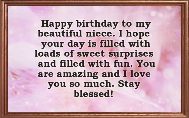 Wishes To Niece Birthday