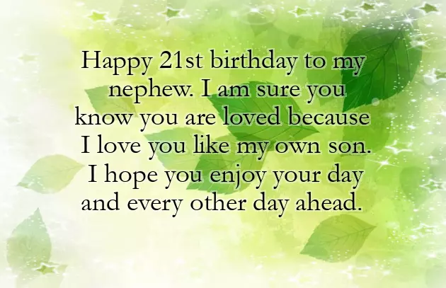 Birthday Wishes For Nephew From Chachi