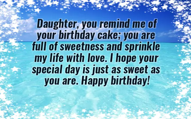 To My Daughter Happy Birthday