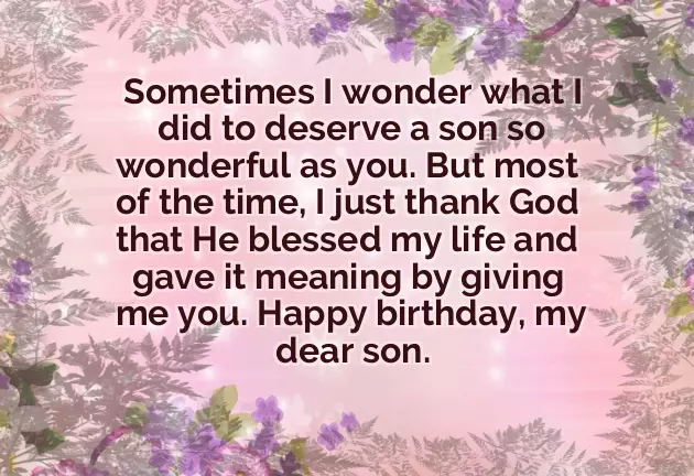 Best Wishes Son Birthday