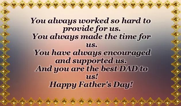 Corporate Fathers Day Message