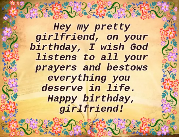 Heart Touching Birthday Wish For Girlfriend