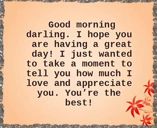 Morning Message For My Best Friend