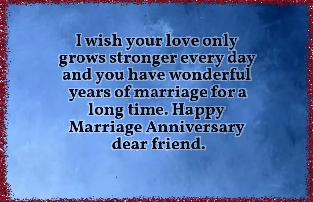 Wedding Anniversary Wishes For Best Friend