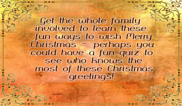 Merry Christmas In All Languages