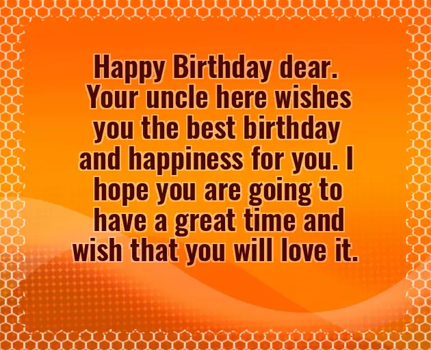 Simple Birthday Wishes For Nephew