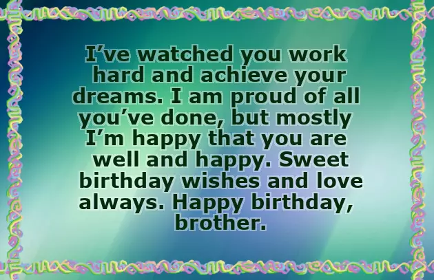 My Loving Brother Birthday Wishes