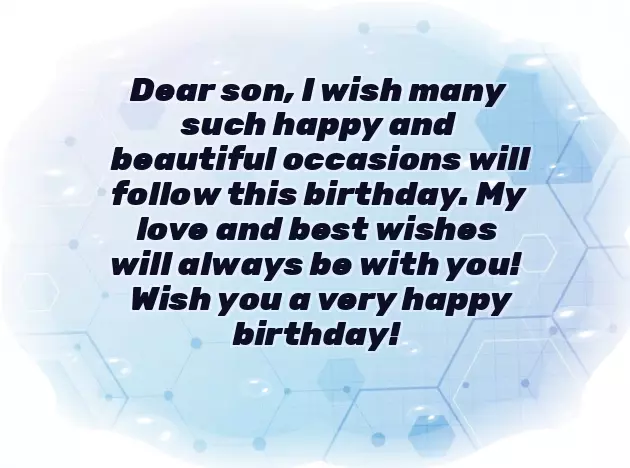 Birthday Wishes To A Son From His Mother