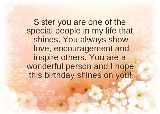 Birthday Wishes For My Older Sister