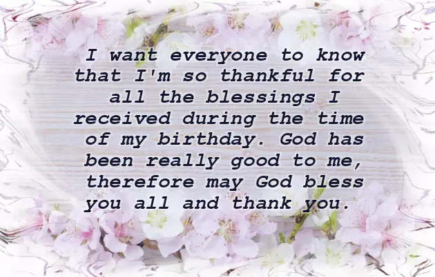 Message Thanking For Birthday Wishes Message Thanking For Birthday Wishes