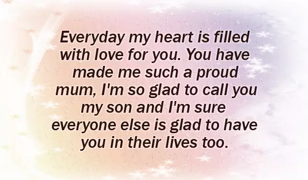 Son Birthday Wishes For Mother