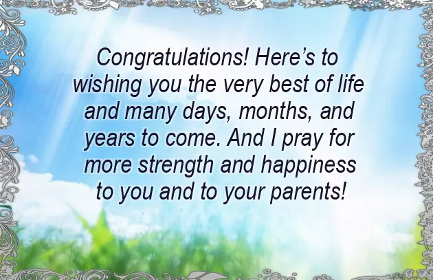 Baby Boy Wishes To Parents