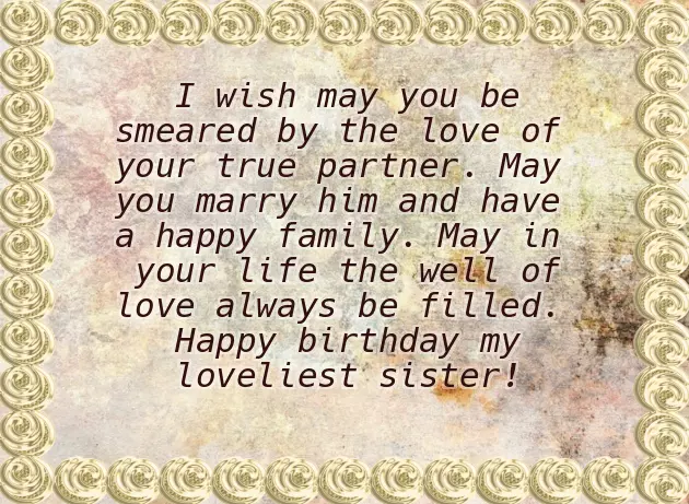 Birthday Wishes To Beloved Sister Birthday Wishes To Beloved Sister