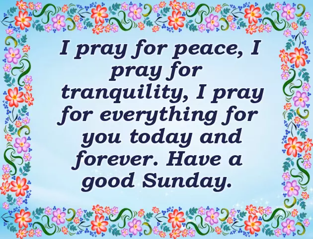 Good Morning Wishes Sunday