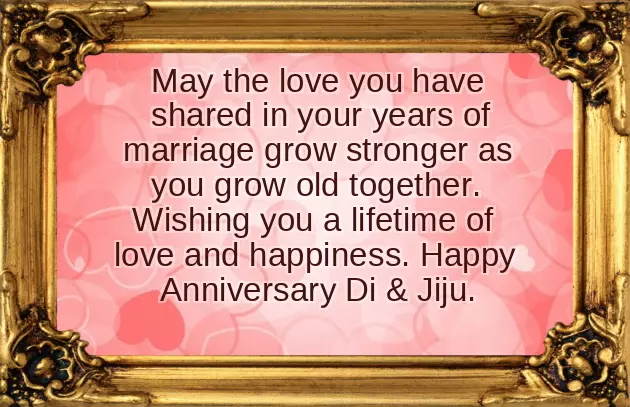 Happy Anniversary Wishes To Di And Jiju Happy Anniversary Wishes To Di And Jiju