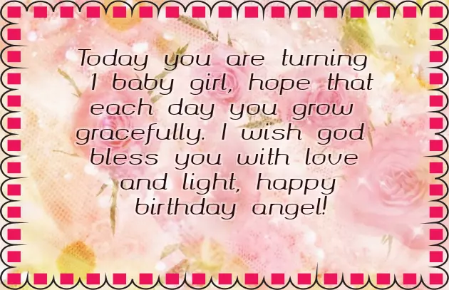 Happy Birthday Baby Girl 1 Year Happy Birthday Baby Girl 1 Year