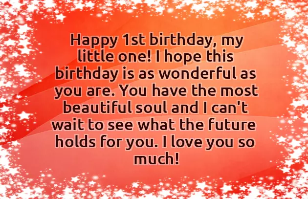 1St Birthday Wishes For Baby
