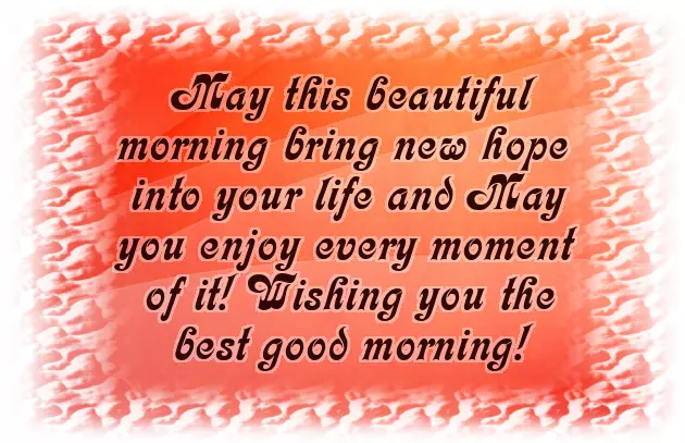 Good Morning Wishes Message