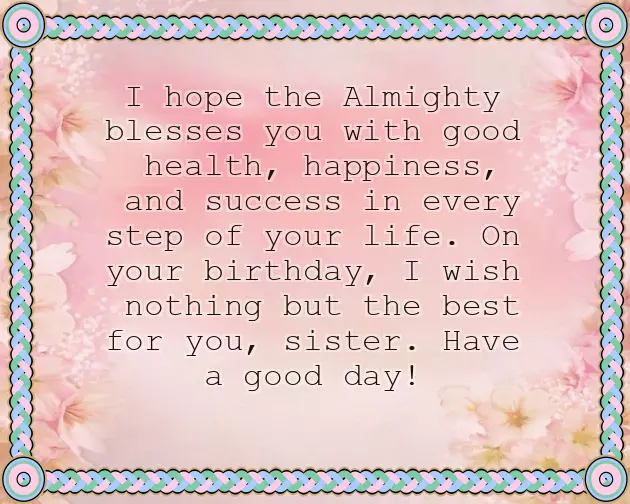 Birthday Wishes For A Younger Sister