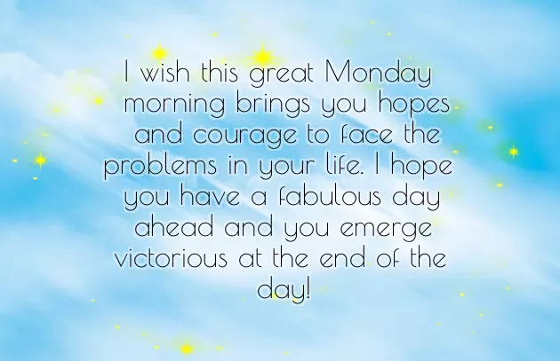 Monday Good Wishes