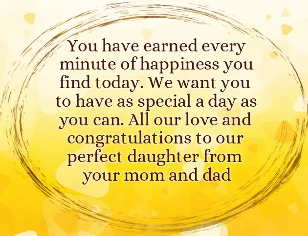 Congratulations Wishes For Daughter Marriage