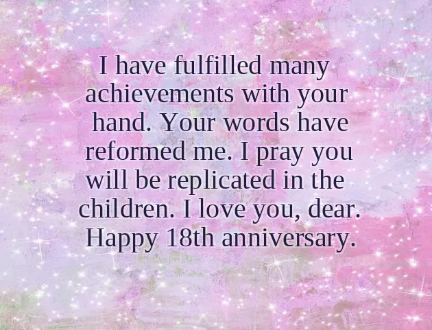 Happy 18Th Anniversary Wishes Happy 18Th Anniversary Wishes