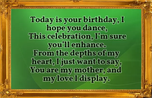 Birthday Poems For Mum