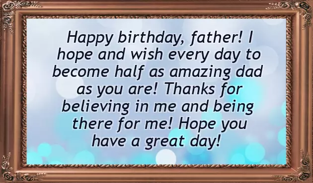 Happy Birthday And Happy Father