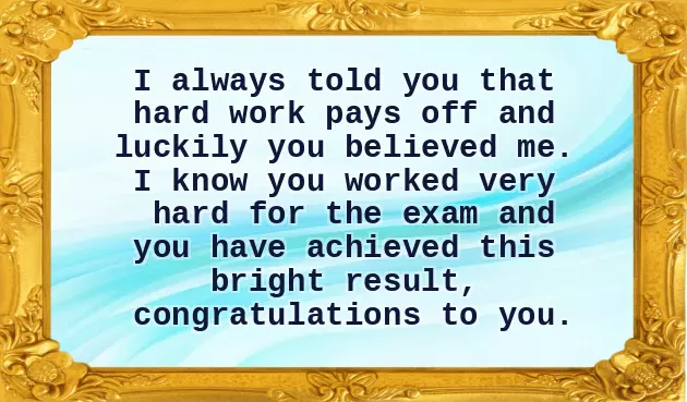 Exam Congratulations Wishes