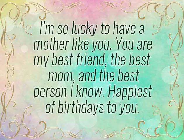 Simple Birthday Quotes For Mother